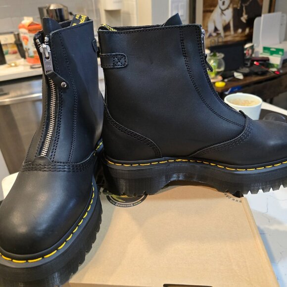 Dr Martens Jetta Sendal Leather Boots Black Men Size 10 US NEW RARE - Picture 3 of 16